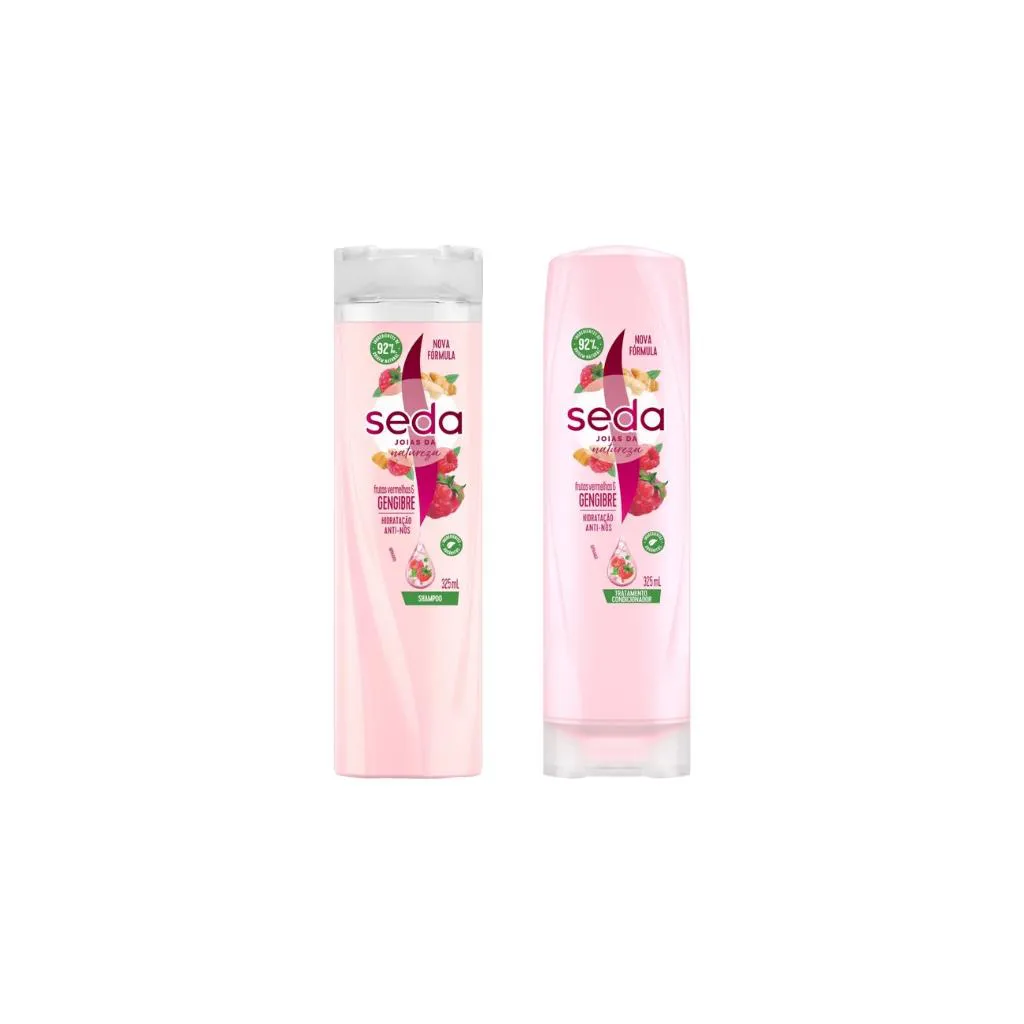 KIT SHAMPOO+CONDICIONADOR SEDA 325ML FRUTAS VERM GENGIBRE