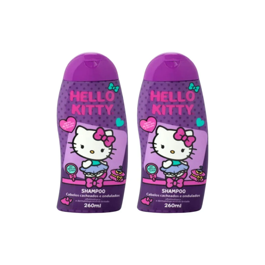 SHAMPOO CIA DA NATUREZA CACHOS HELLO KITTY 260ML - KIT C/2UN