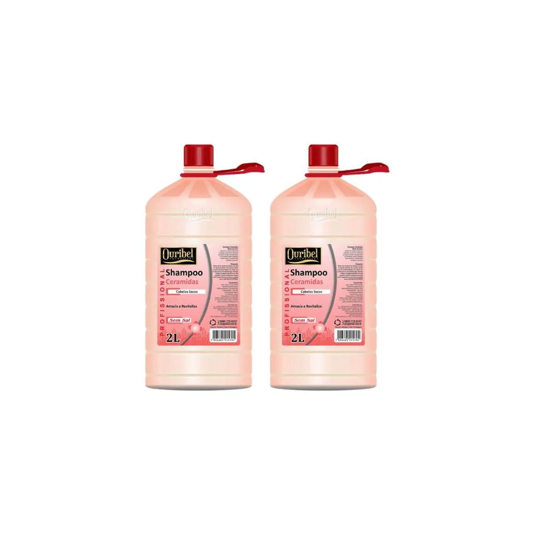 SHAMPOO OURIBEL 2000ML CERAMIDAS - KIT C/2UN