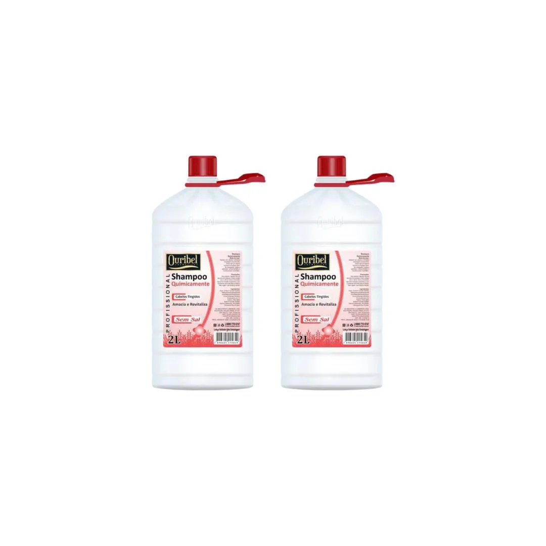 SHAMPOO OURIBEL 2000ML QUIMICAMENTE - KIT C/2UN