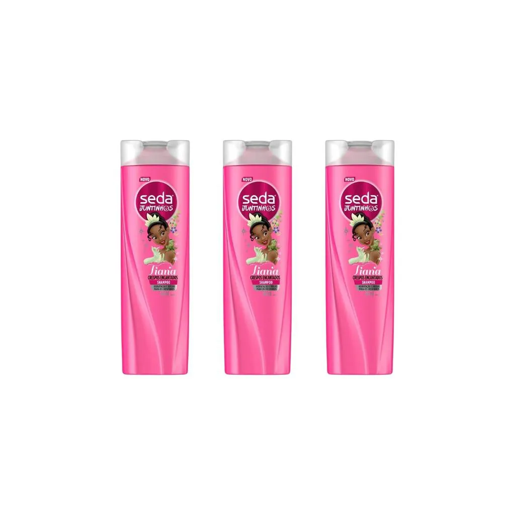SHAMPOO SEDA 300ML JUNTINHOS CRESPOS ENCANTADOS-KIT C/3UN