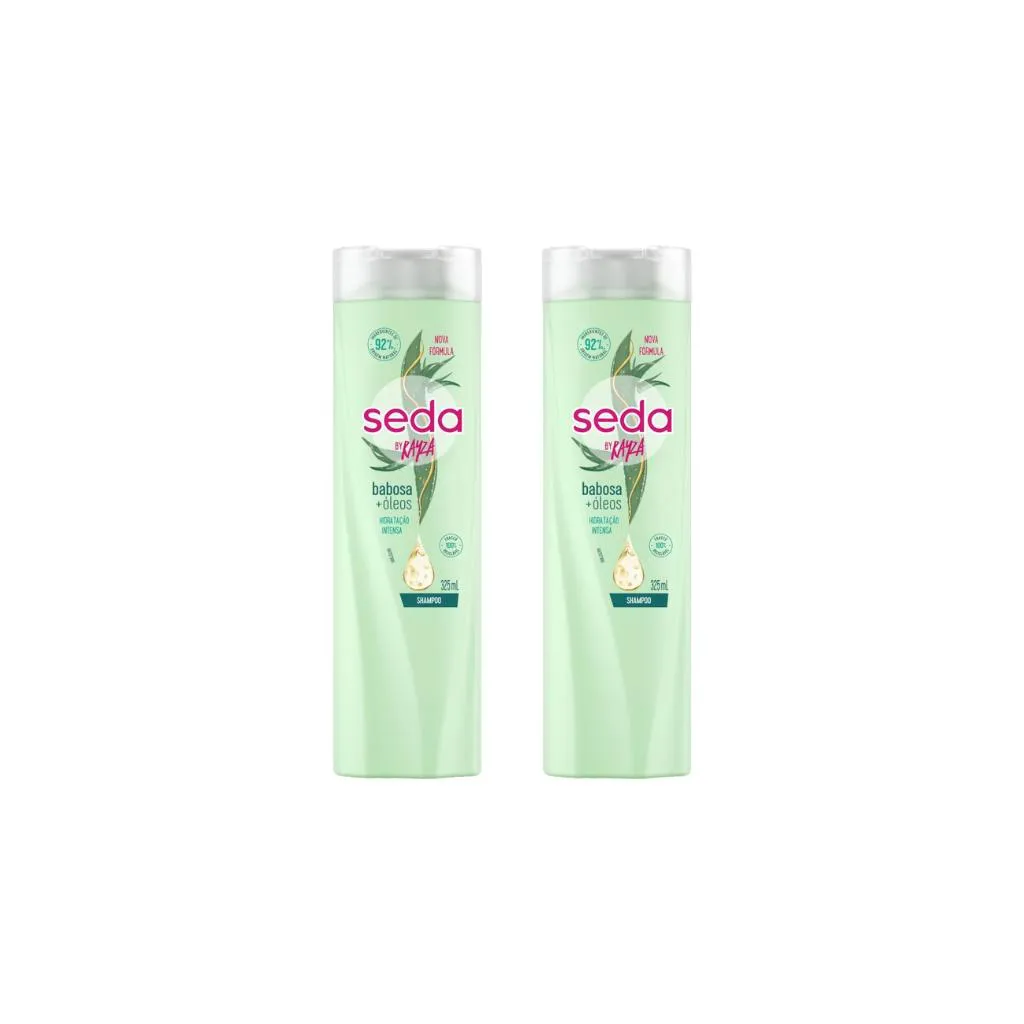 SHAMPOO SEDA 325ML BABOSA OLEOS-KIT C/2UN