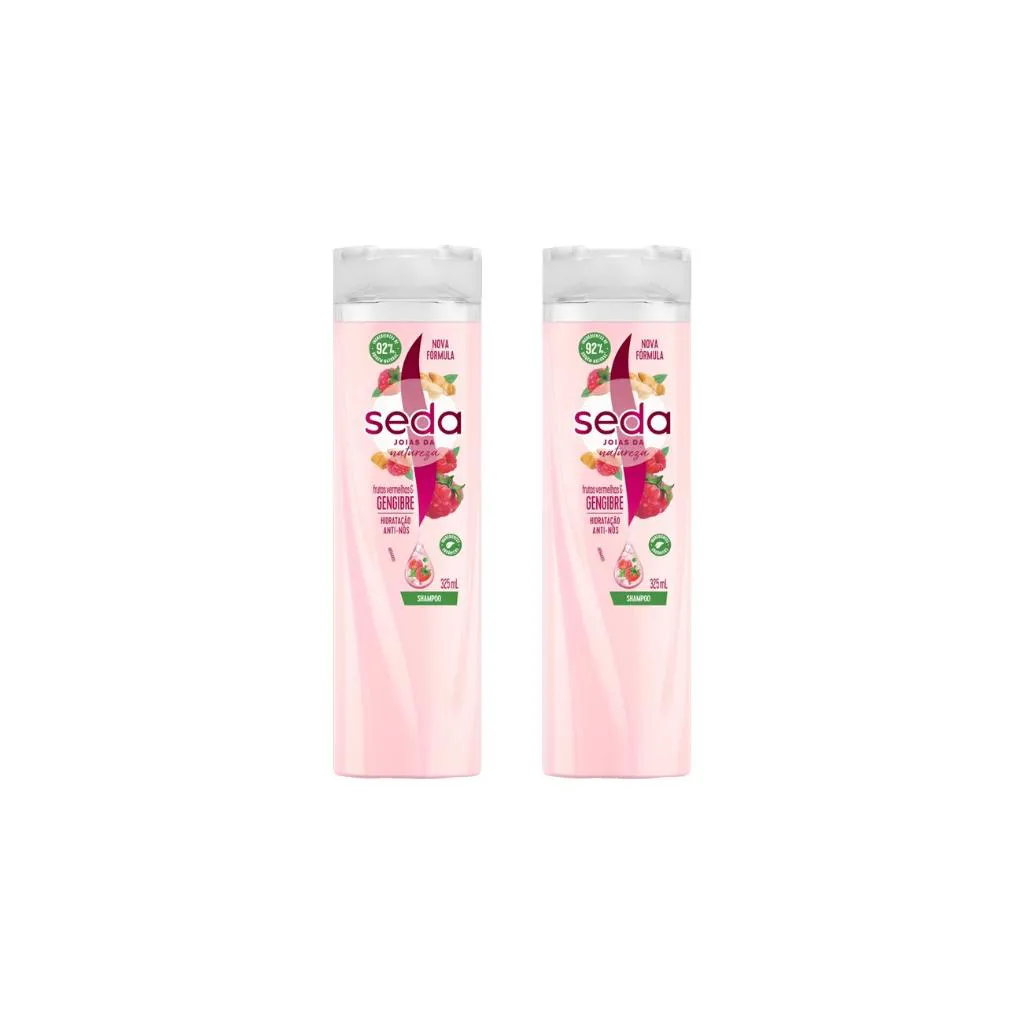 SHAMPOO SEDA 325ML FRUTAS VERMELHAS E GENGIBRE-KIT C/2UN