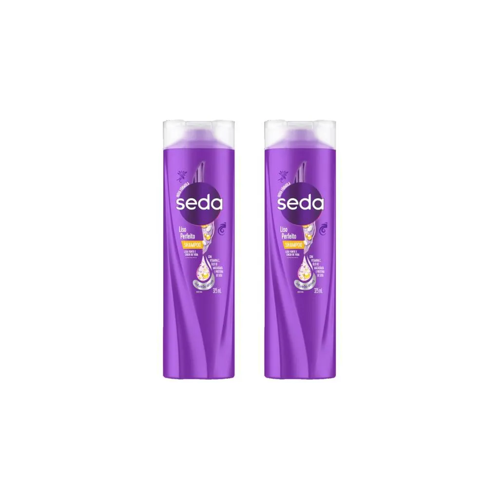 SHAMPOO SEDA 325ML LISO PERFEITO-KIT C/2UN