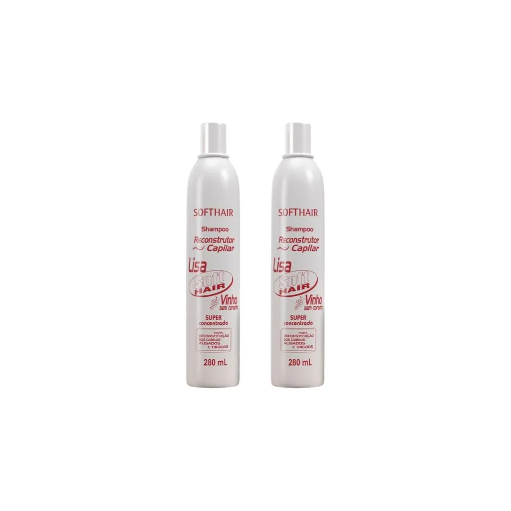 Shampoo Soft Hair Reconstrução Vinho 280ml