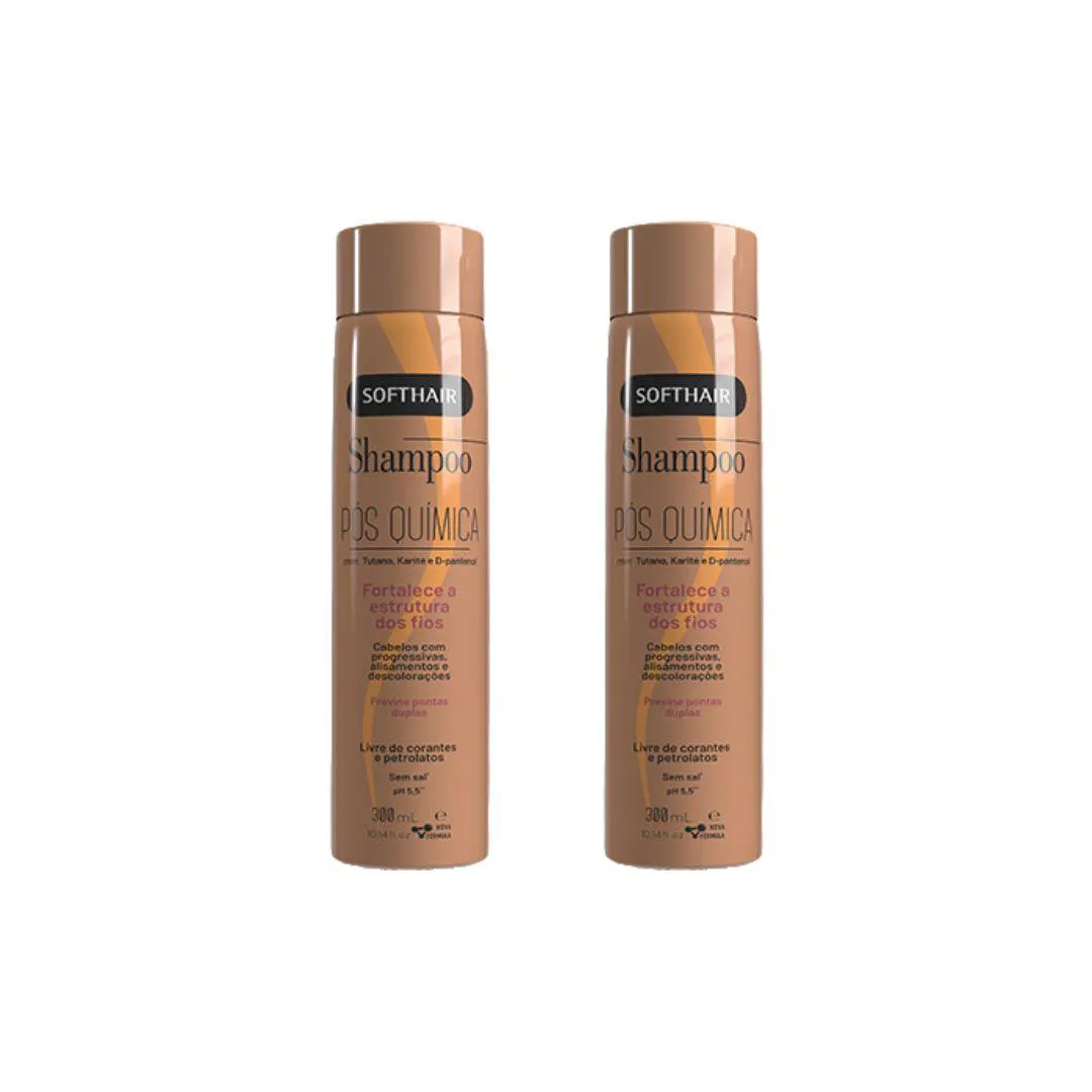SHAMPOO SOFT HAIR 300ML POS QUIMICA - KIT C/ 2UN