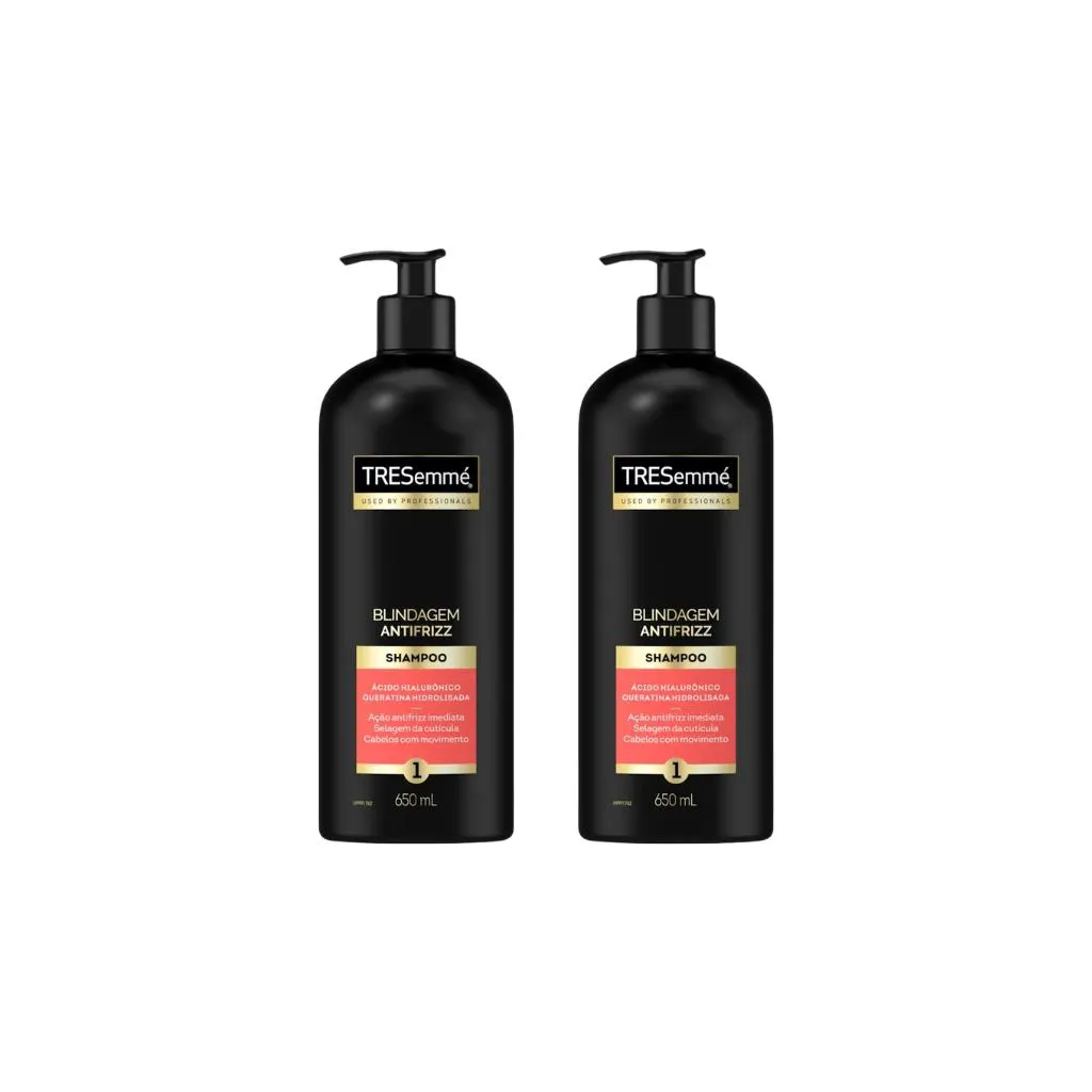 SHAMPOO TRESEMME BLINDAGEM ANTIFRIZZ 650ML-KIT C/2UN