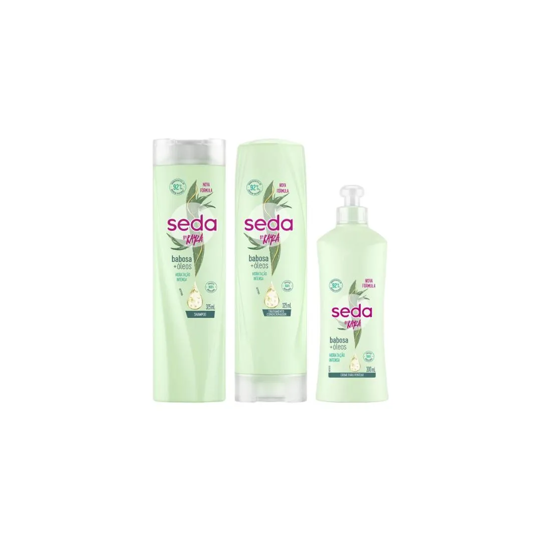 KIT SEDA BABOSA OLEOS SHAMPOO+COND+CREME PENTEAR