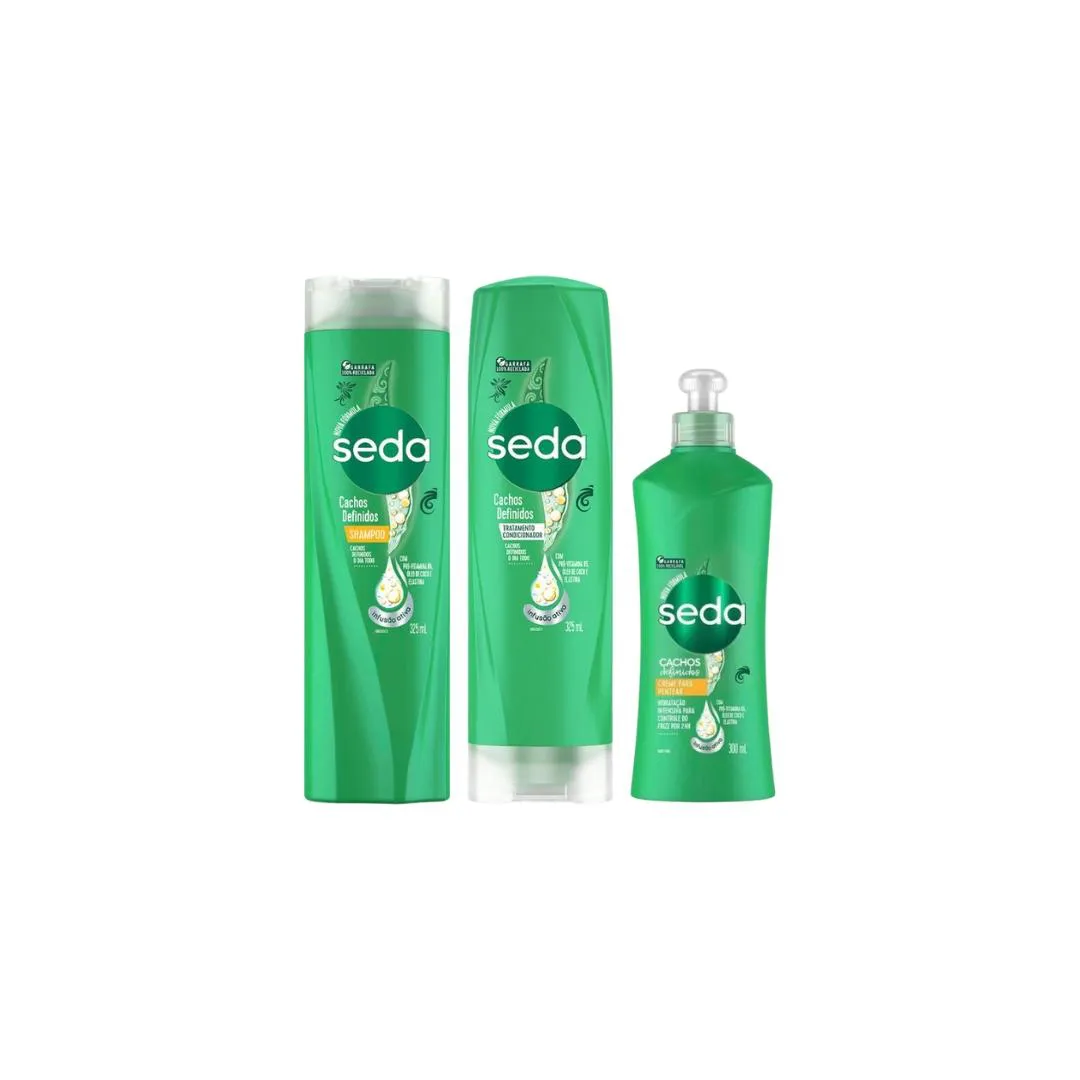 KIT SEDA CACHOS DEFINIDOS SHAMPOO+COND+CREME PENTEAR