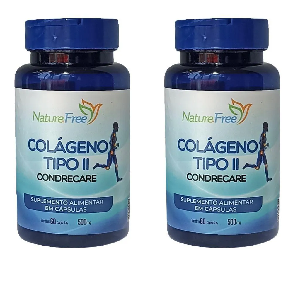 KIT 2 COLáGENO TIPO II CONDRECARE 60 CáPSULAS 500MG