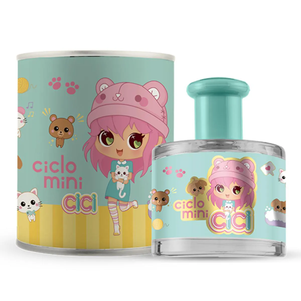 PERFUME HELLO DEO COLôNIA INFANTIL LATA ZOE 100ML – CICLO MINI