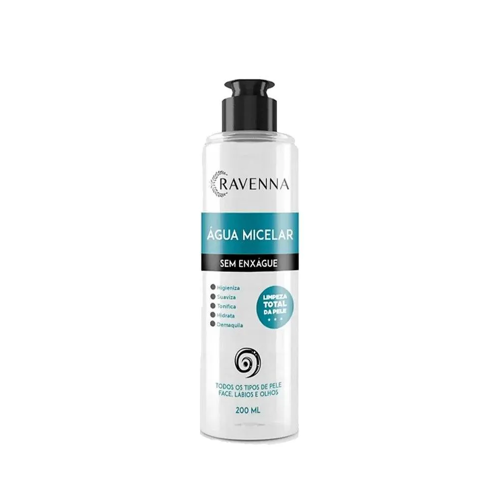 ÁGUA MICELAR FACIAL RAVENNA 200ML