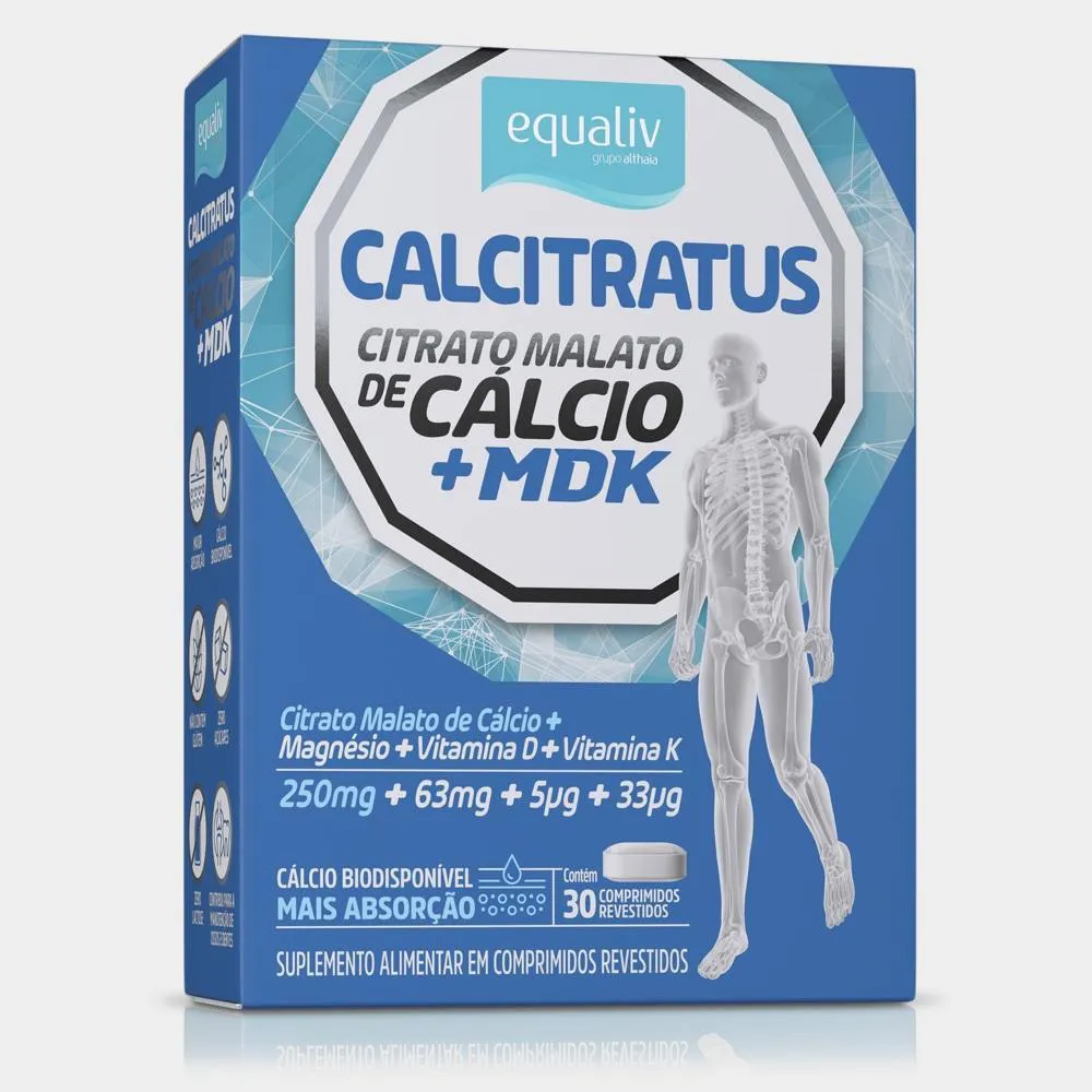 SUPLEMENTO ALIMENTAR CALCITRATUS MDK 30 CAPSULAS – EQUALIV Natural