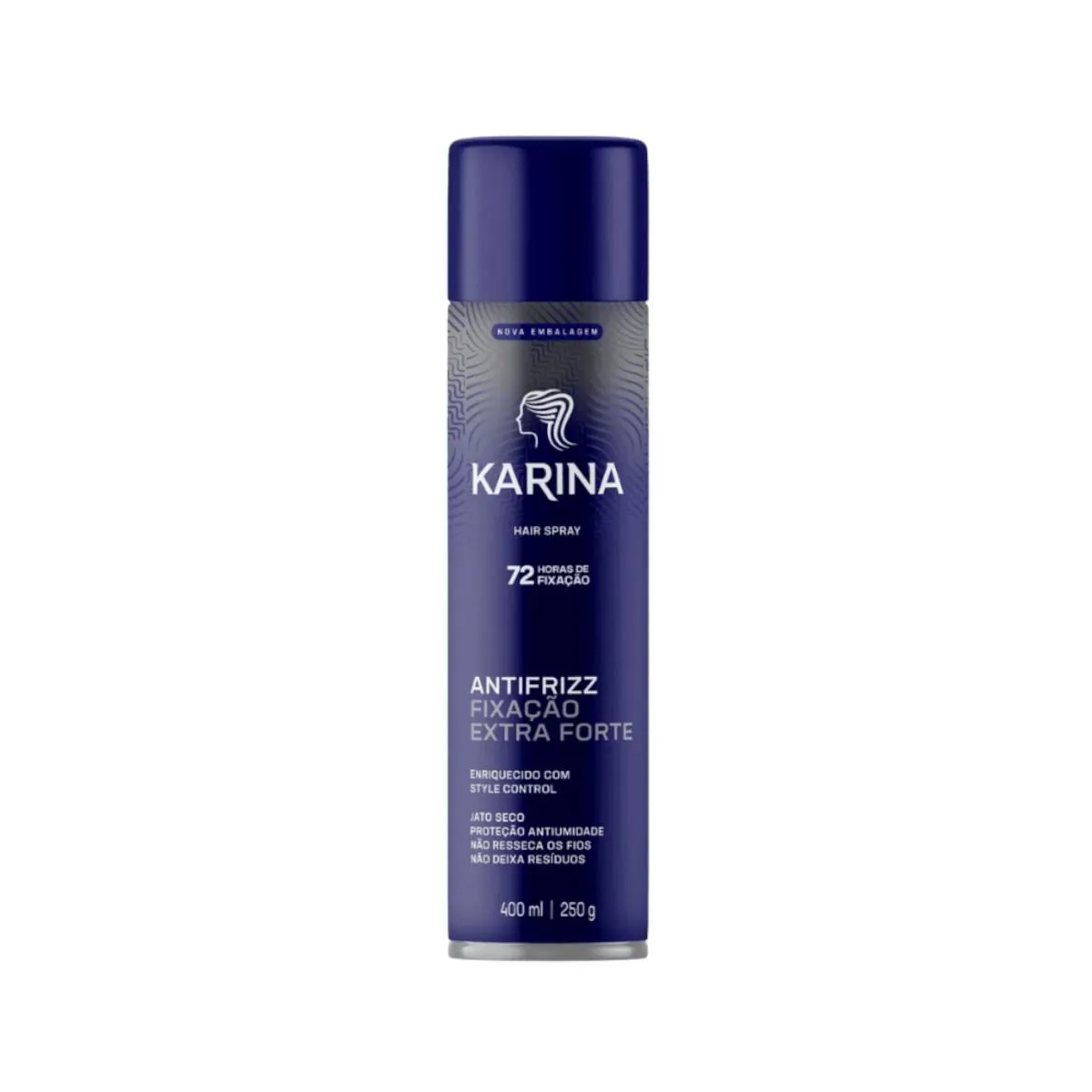 HAIR SPRAY KARINA FIXAçãO EXTRA FORTE 400ML