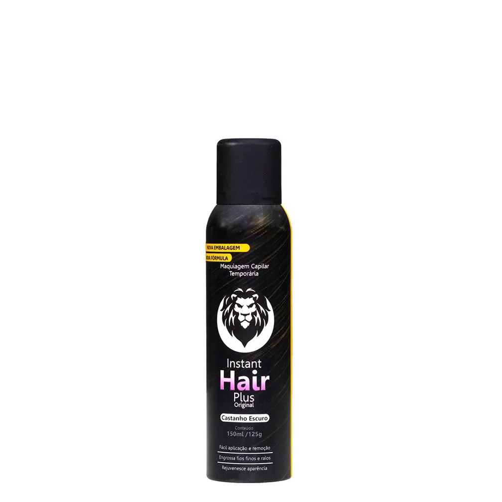 INSTANT HAIR PLUS RETOQUE CAPILAR CASTANHO ESCURO 150ML