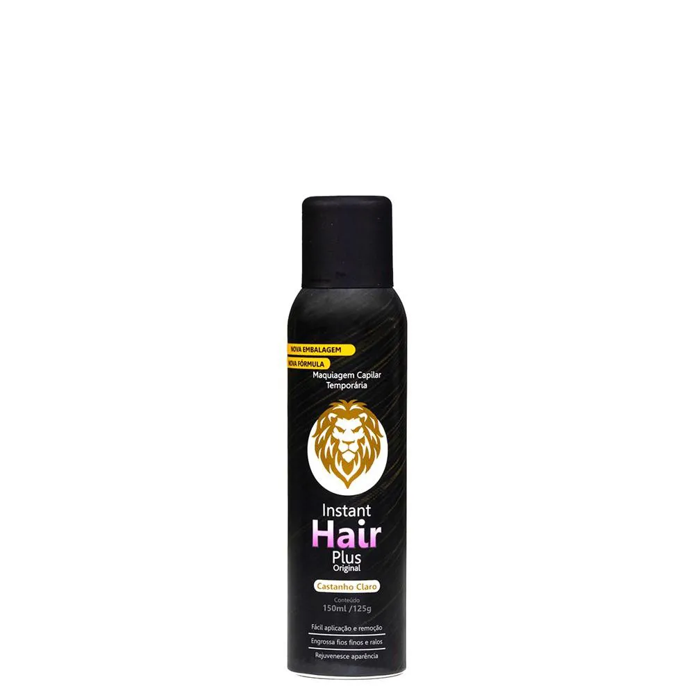 INSTANT HAIR PLUS RETOQUE CAPILAR CASTANHO CLARO 150ML