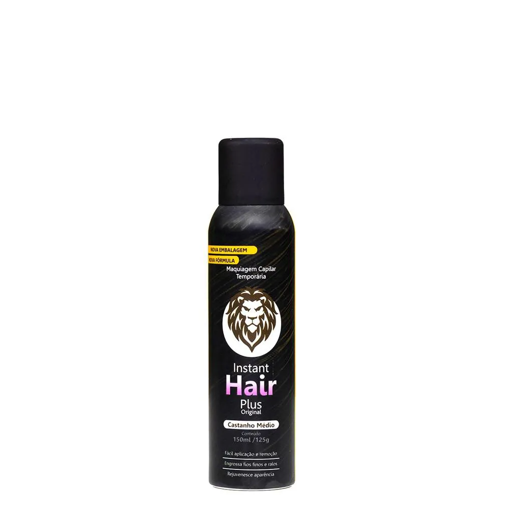 INSTANT HAIR PLUS 150ML CASTANHO MéDIO