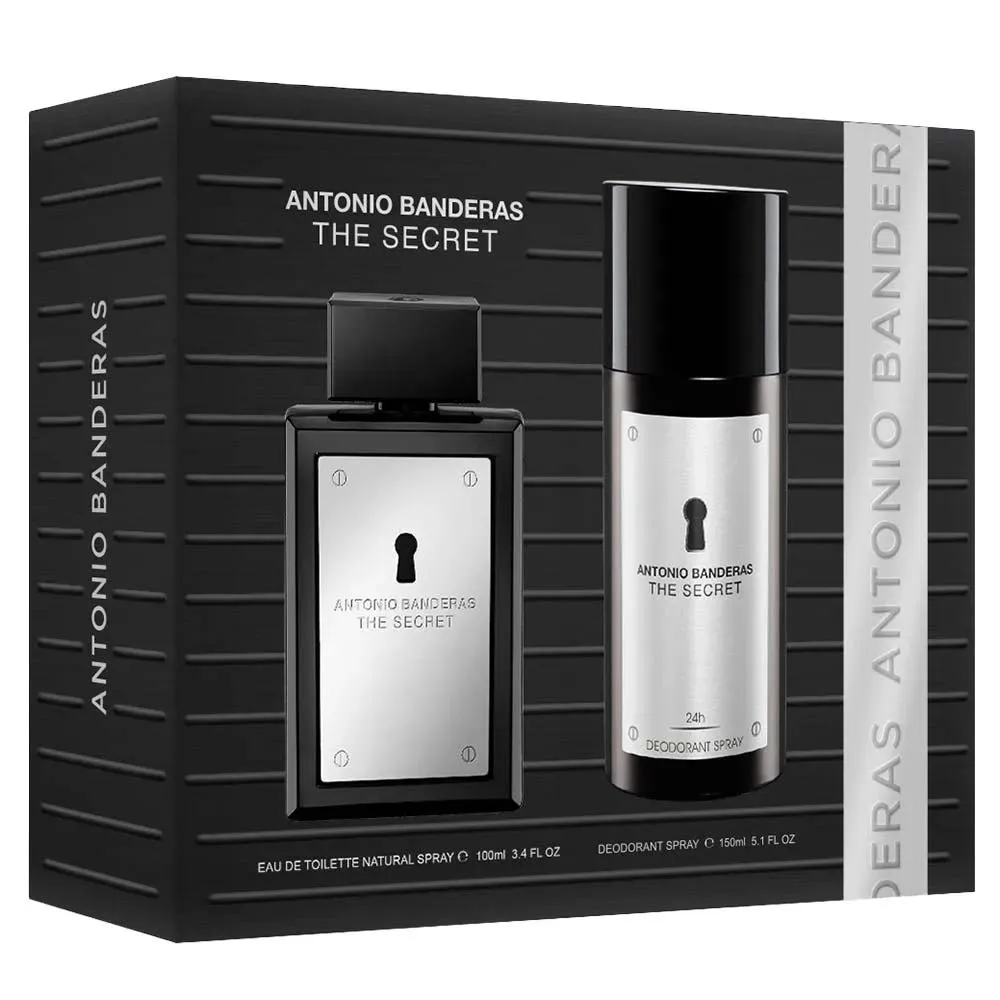Kit Perfume The Secret Edt Antonio Banderas Masculino 100Ml + Desodorante 150Ml