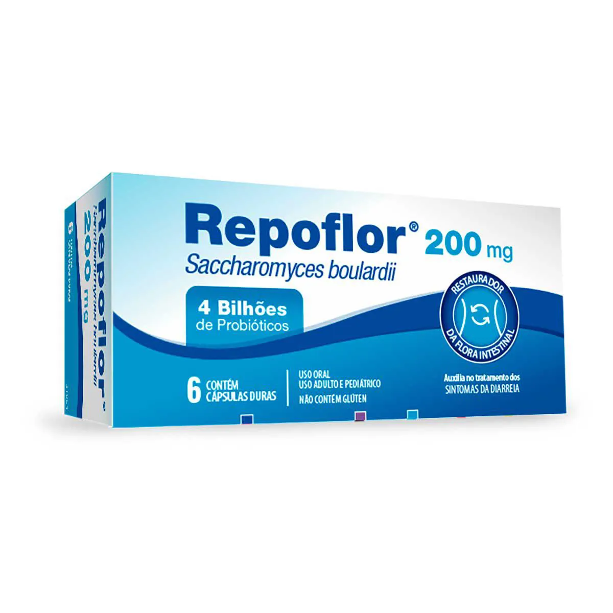 Repoflor 200mg 6 cápsulas: preço e para que serve | Drogasil