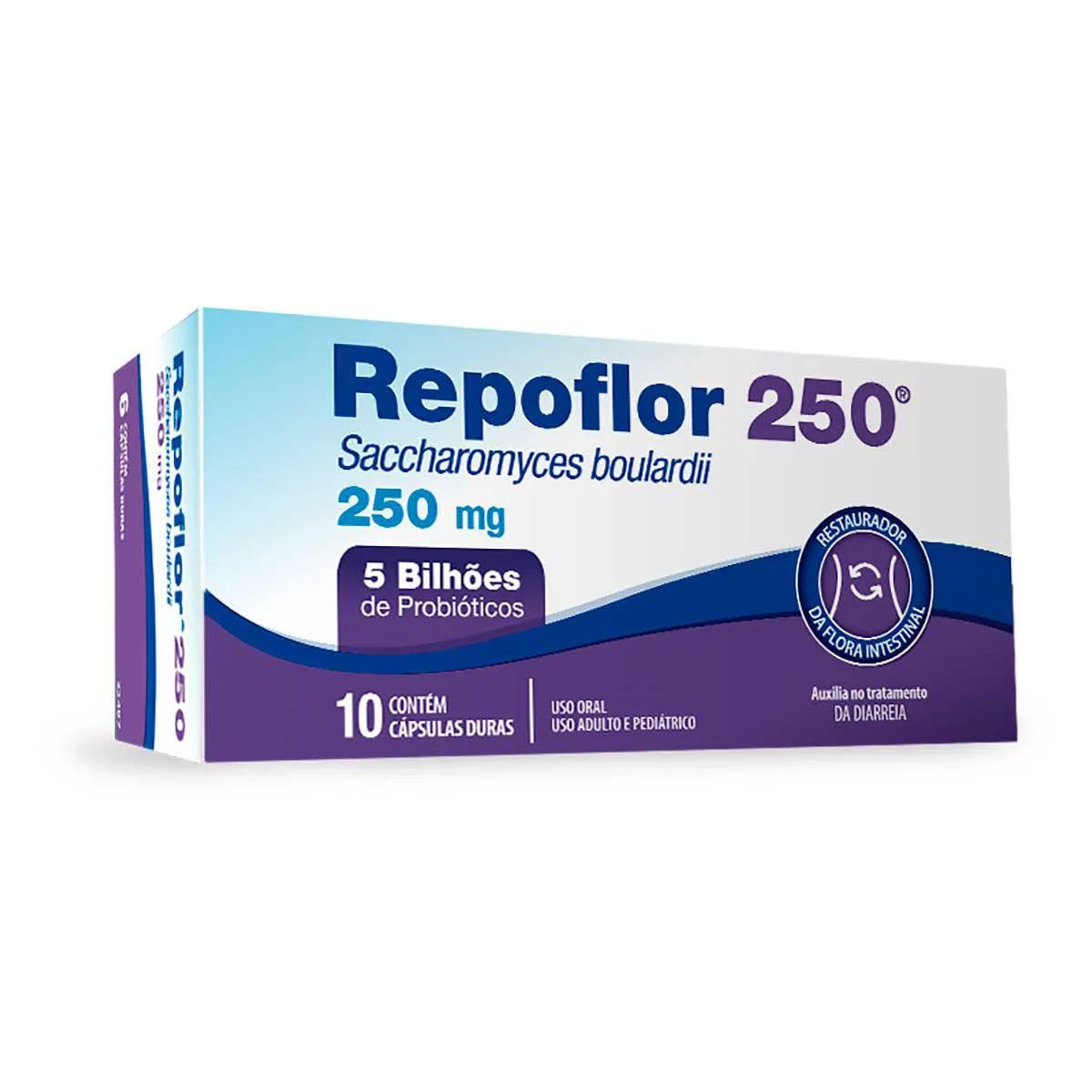Repoflor 250mg 10 Cápsulas: Preço, para que serve e como tomar | Droga Raia