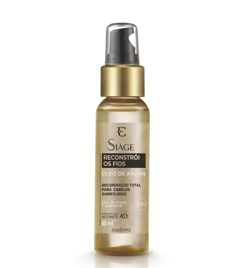 ÓLEO DE ARGAN SIàGE RECONSTRóI OS FIOS  60ML
