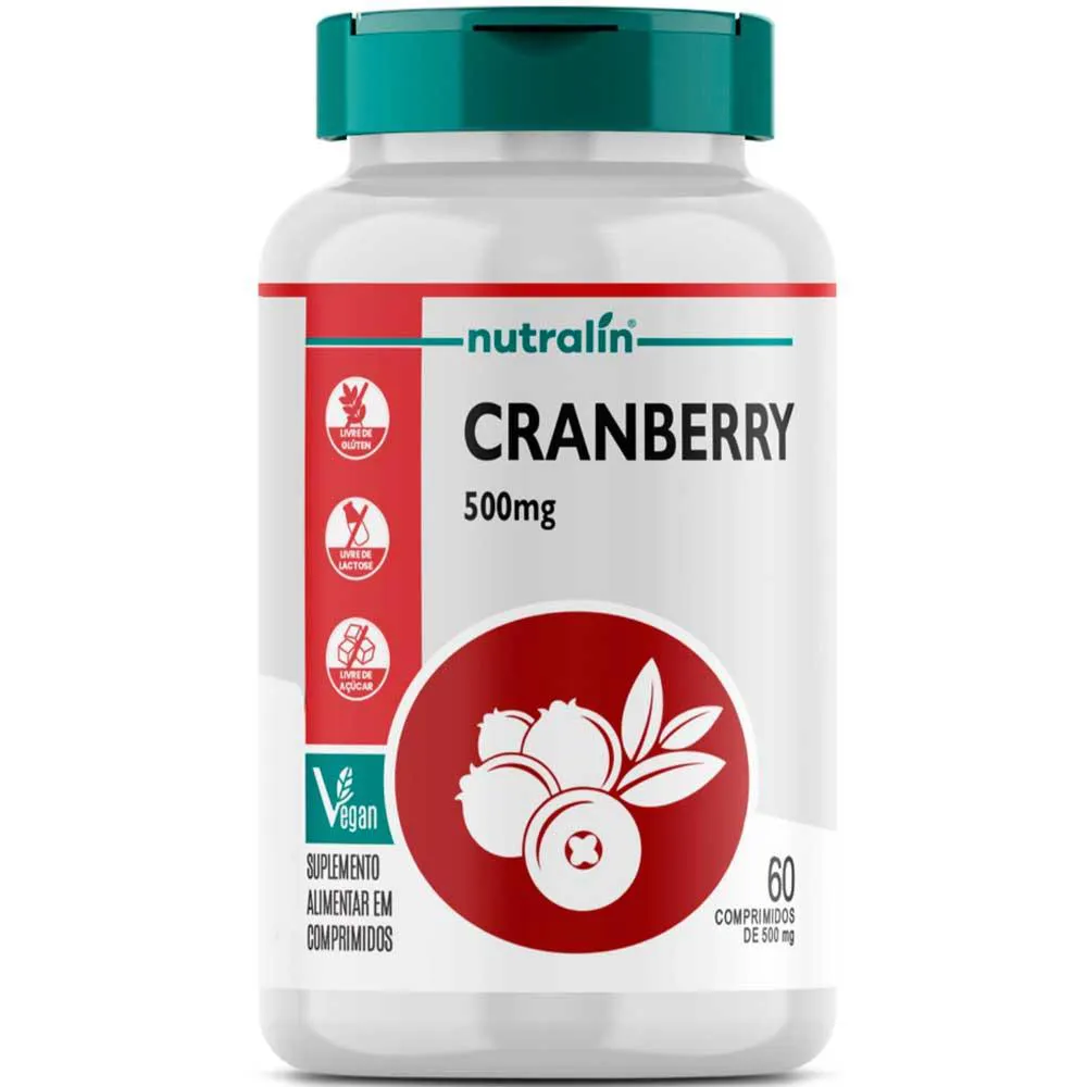 CRANBERRY PURO - 60 CAPSULAS - VEGAN - NUTRALIN