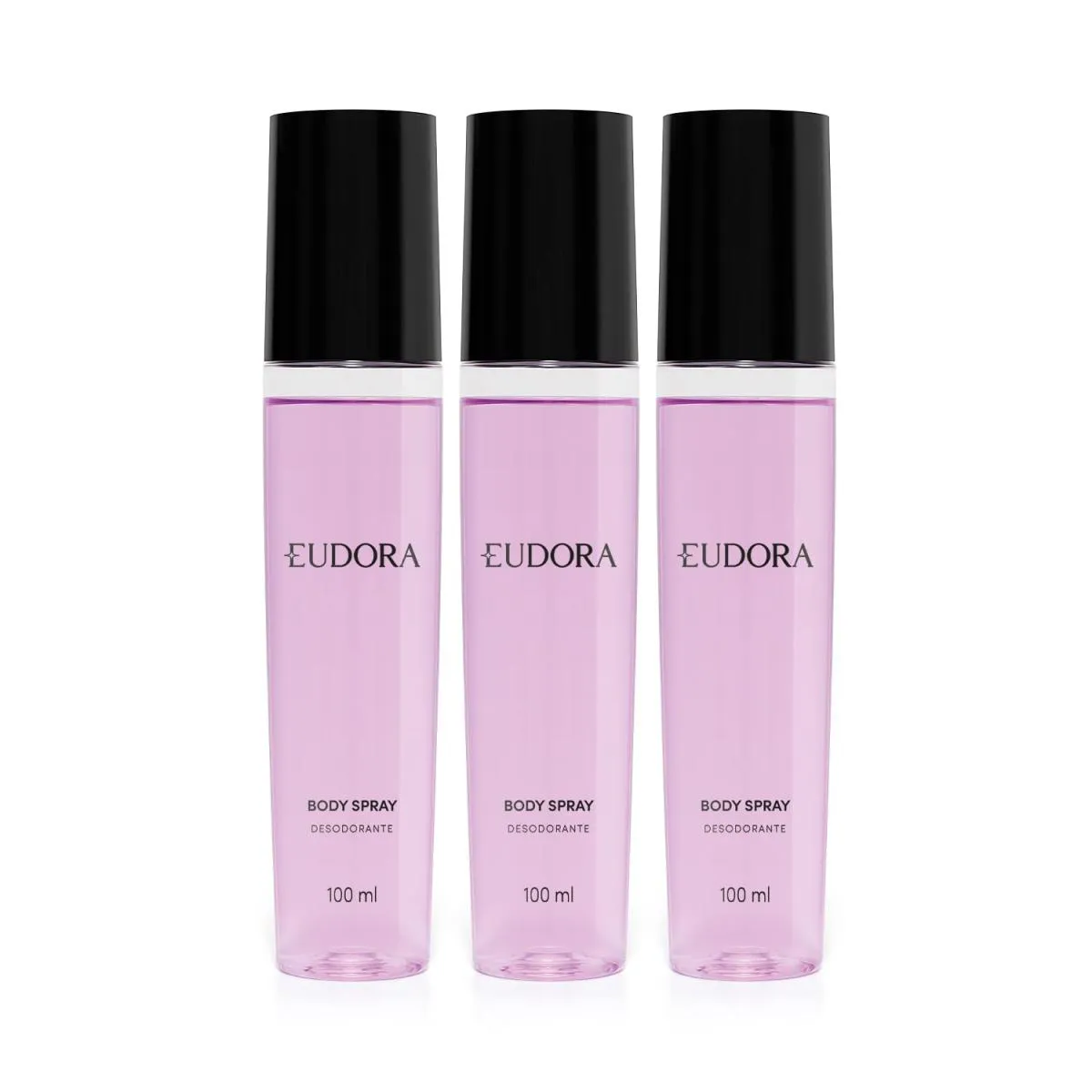 KIT 3 BODY SPRAY DESODORANTE EUDORA 100ML