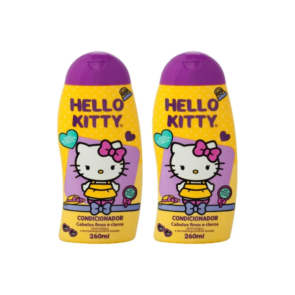CONDICIONADOR CIA DA NATUREZA HELLO KITTY CLAROS 260ML - 2UN