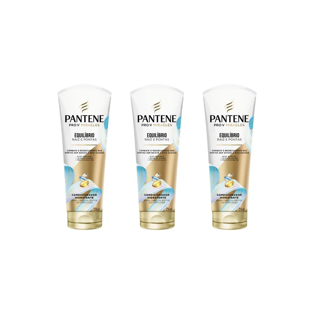 CONDICIONADOR PANTENE 250ML EQUILIBRIO-KIT C/3UN