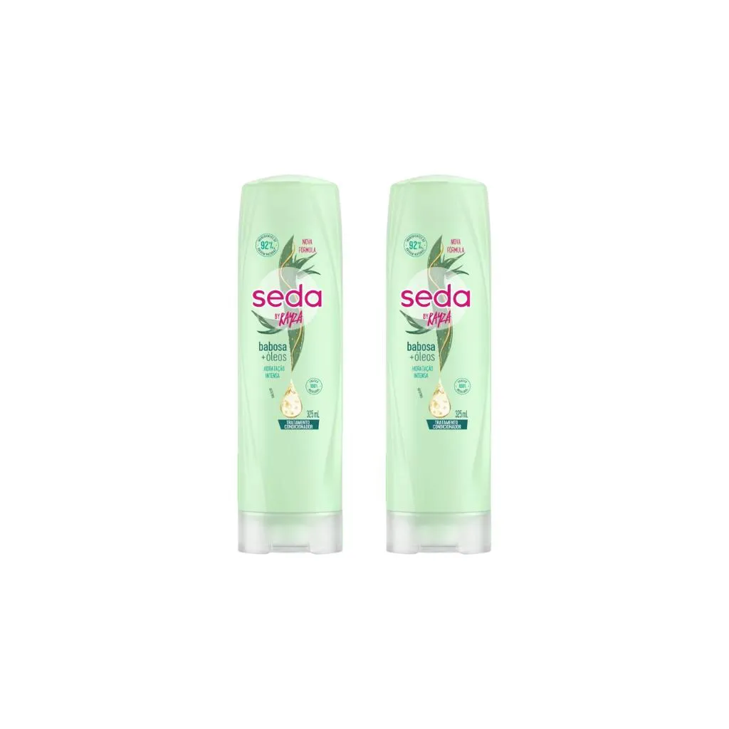 CONDICIONADOR SEDA 325ML BABOSA OLEOS-KIT C/2UN