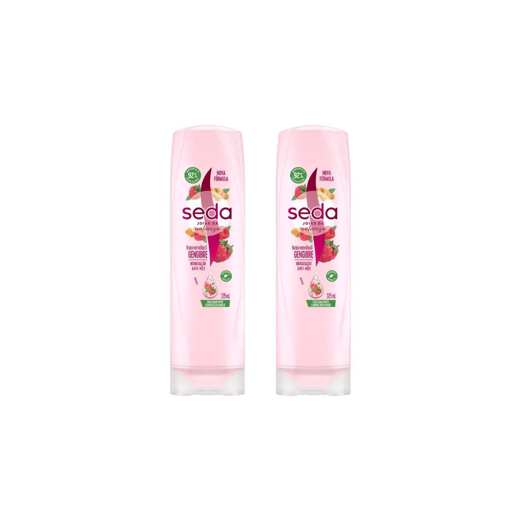 CONDICIONADOR SEDA 325ML FRUTAS VERM E GENGIBRE-KIT C/2UN
