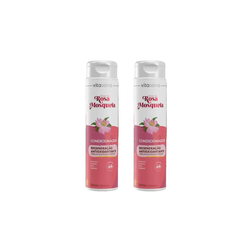 CONDICIONADOR VITA SEIVA ROSA MOSQUETA 300ML-KIT C/2UN