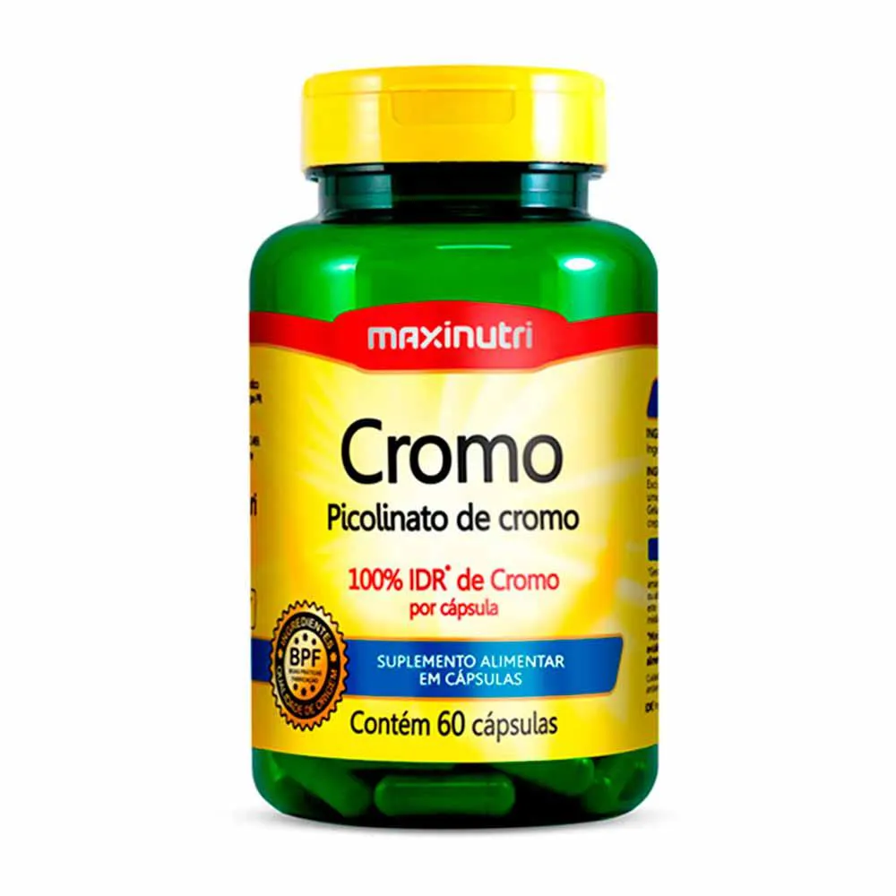 CROMO PICOLINATO DE CROMO 100% IDR MAXINUTRI 60 CAPSULAS