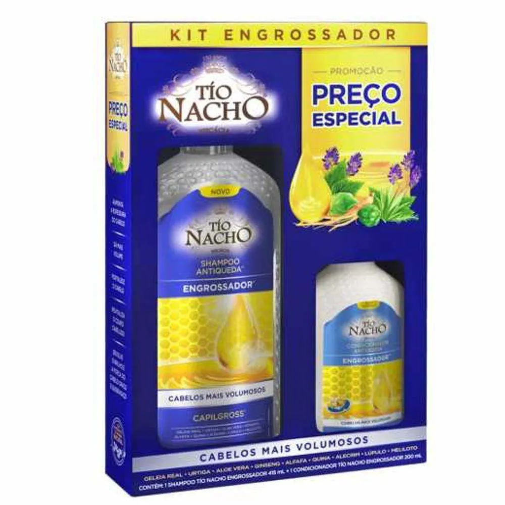 KIT ENGROSSADOR SHAMPOO 415ML + CONDICIONADOR 200ML