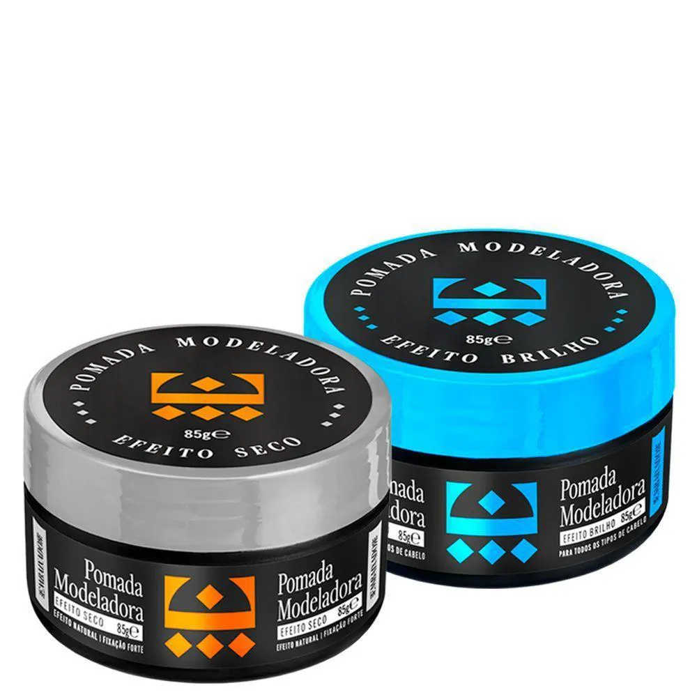KIT POMADA EFEITO SECO + EFEITO BRILHO EMBAIXADOR 85G