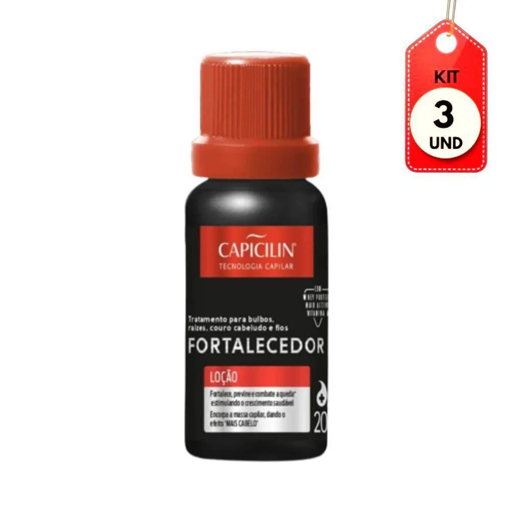 KIT C-03 CAPICILIN FORTALECEDOR LOçãO CAPILAR 20ML