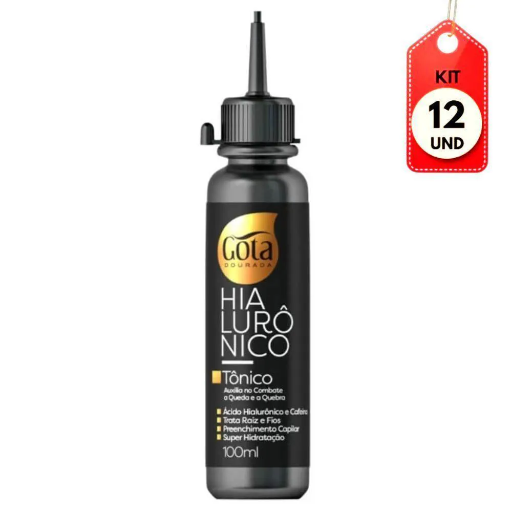 KIT C-12 GOTA DOURADA TôNICO HIALURôNICO 100ML