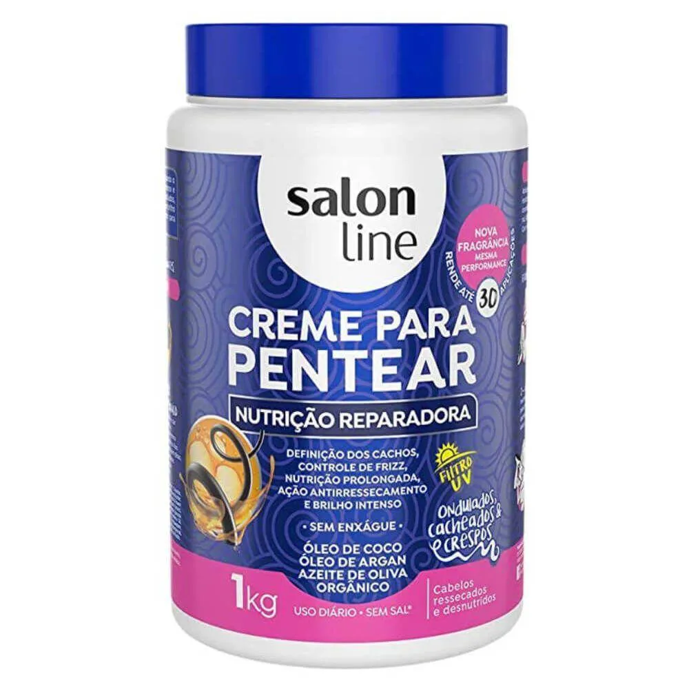 SALON LINE NUTRIçãO REPARADORA CREME P/ PENTEAR 1KG