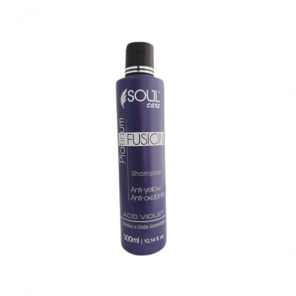 Shampoo Matizador Soul Care Platinum Silver Blond Brilho 300ml