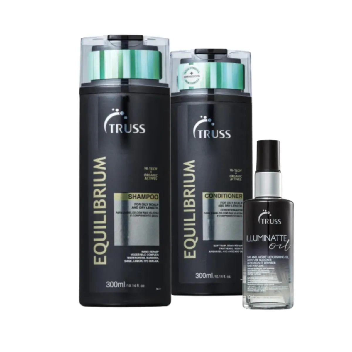 KIT TRUSS EQUILIBRIUM ILLUMINATE OIL ULTRA (3 PRODUTOS)