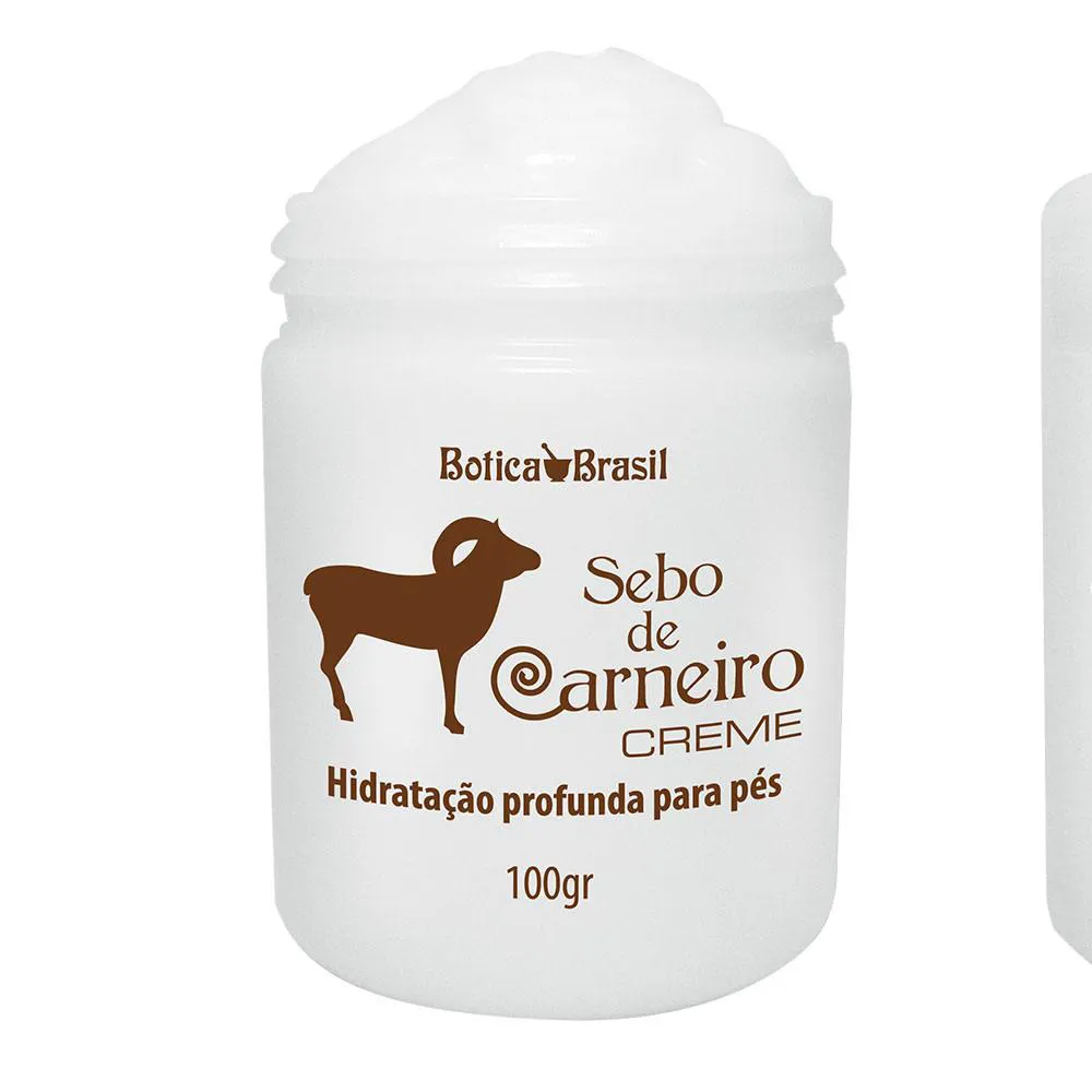 CREME SEBO DE CARNEIRO PARA OS PéS HIDRATANTE E RESTAURADOR DE RACHADURAS