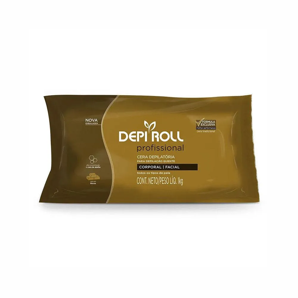 CERA QUENTE DEPILATóRIA DEPI ROLL TRADICIONAL 1000G