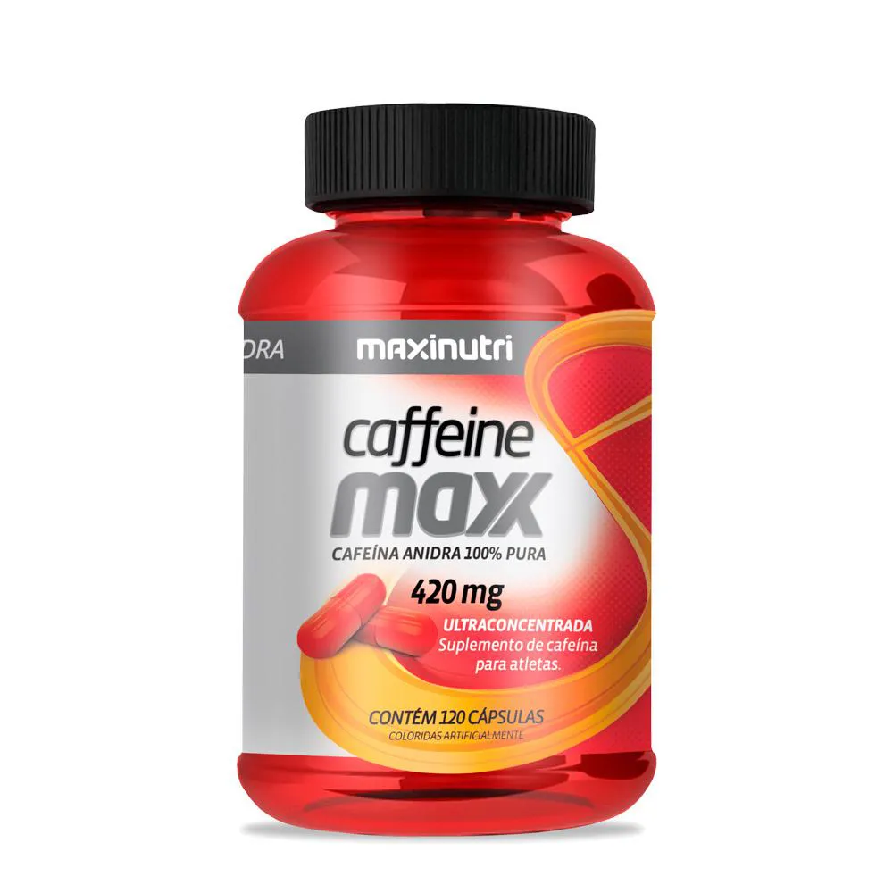 CAFFEINE MAXX 420MG CAFEINA ANIDRA 120 CáPSULAS MAXINUTRI