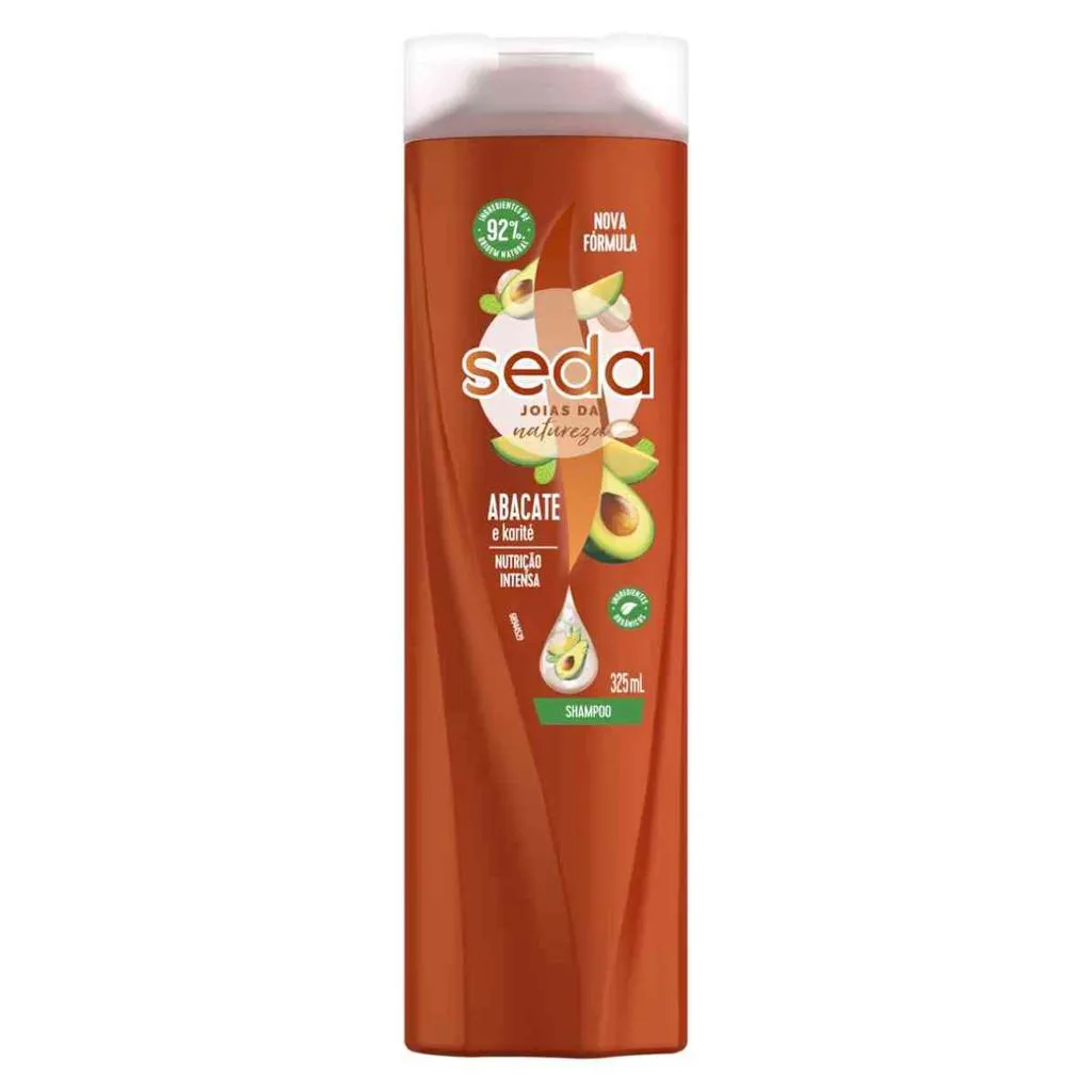 Shampoo Seda Joias da Natureza Abacate e Karité Nutrição Intensa 325ml