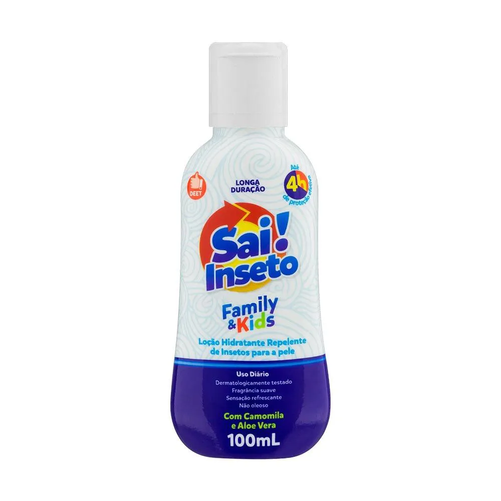 LOçãO HIDRATANTE REPELENTE DE INSETOS SAI! INSETO FAMILY KIDS 100ML