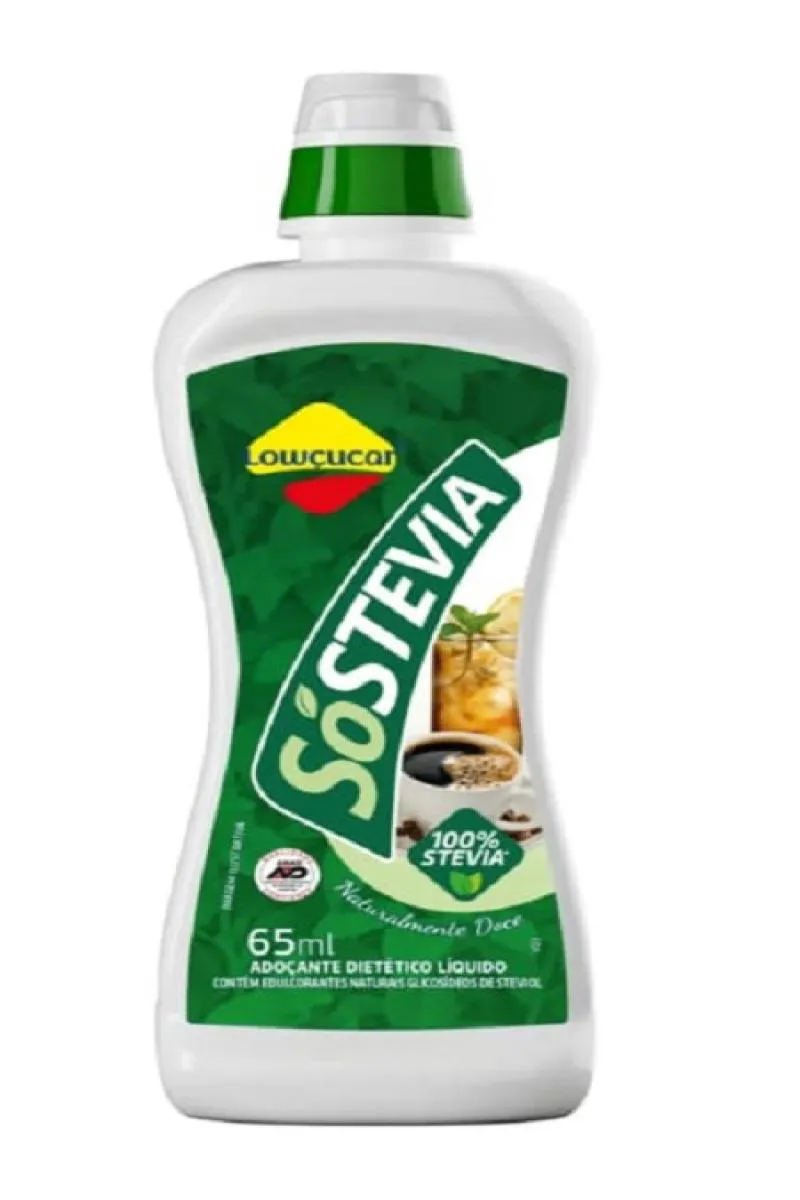 ADOçANTE 100% Só STéVIA 65ML LOWçUCAR (SOSTEVIA)