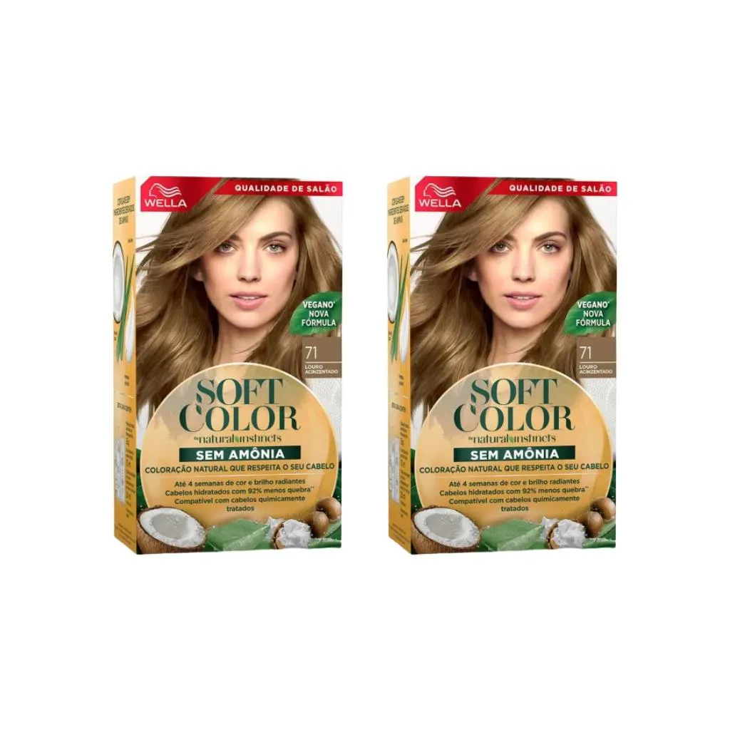 COLORAçAO SOFT COLOR 71 LOURO ACINZENTADO - KIT C/2UN