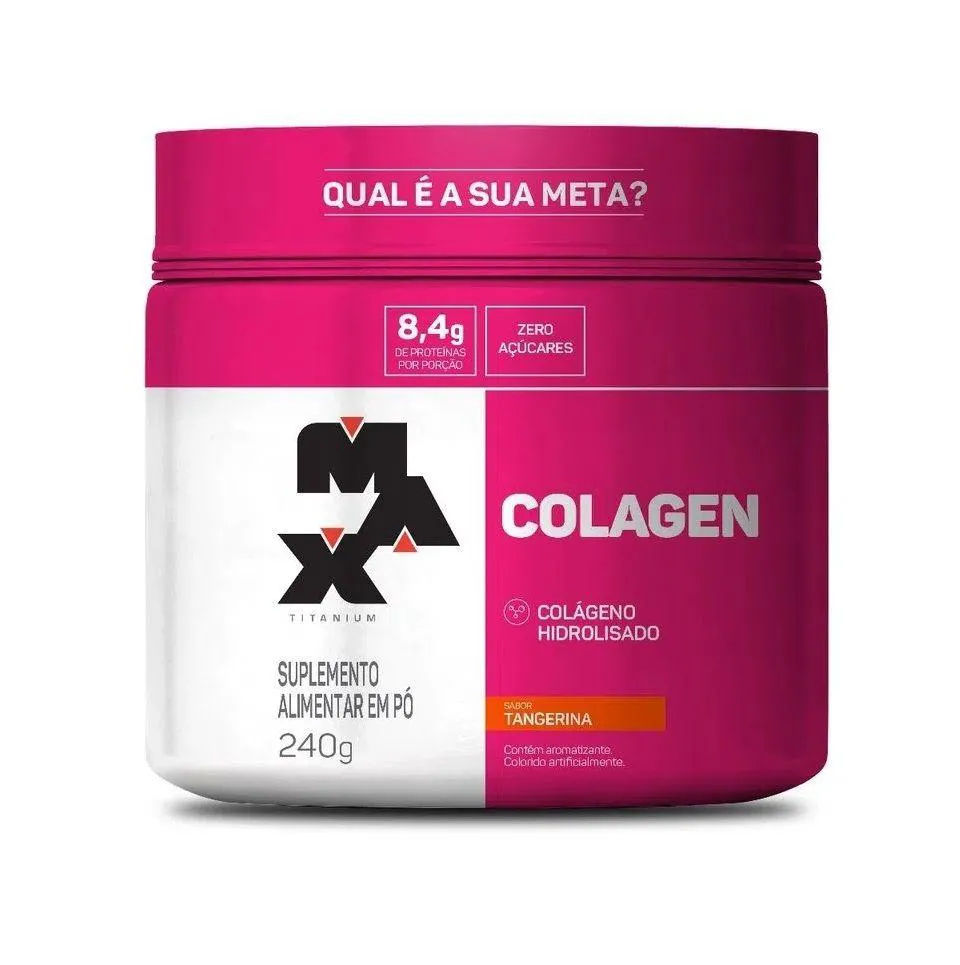 COLáGENO HIDROLISADO COLAGEN (240G) - SABOR: TANGERINA