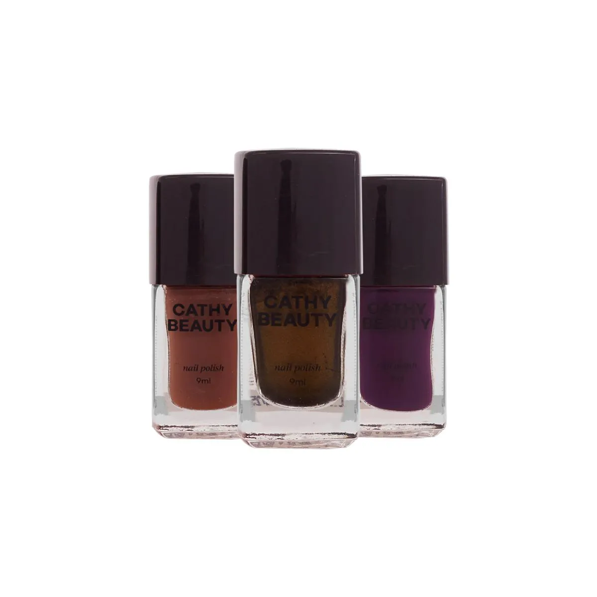 KIT ESMALTE VEGANO CATHY BEAUTY LA DAME DE FER TRIO