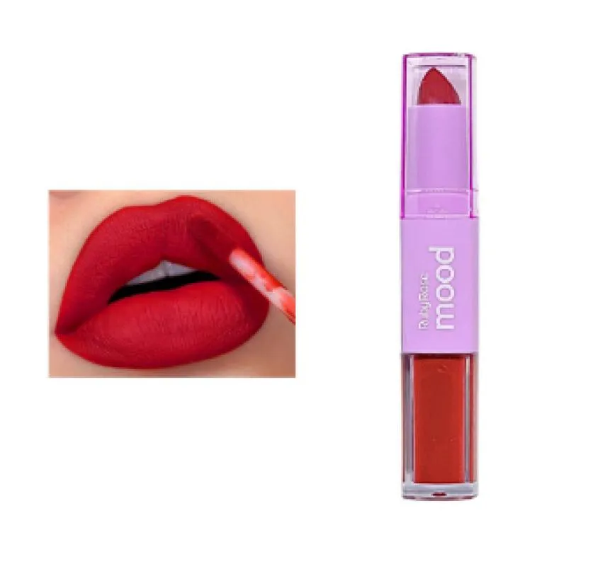 BATOM DUO MATTE 2 EM 1 MOOD RUBY ROSE Cm09